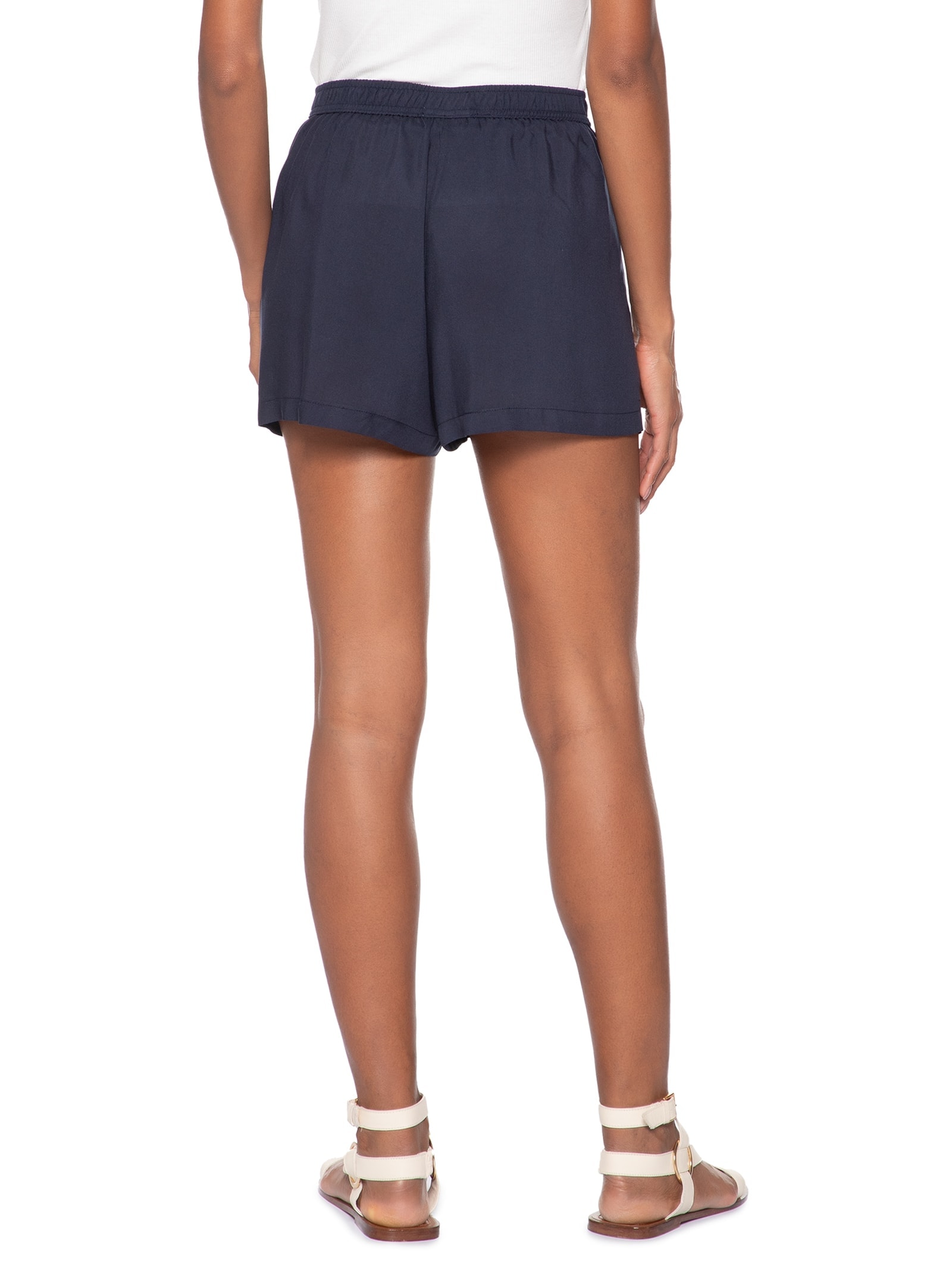 Short Feminino Básico Comfy Azul Basiq