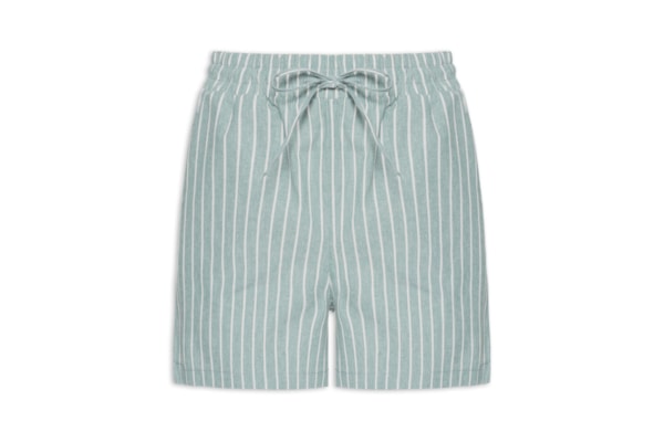 Short Feminino Básico Listrado - Verde