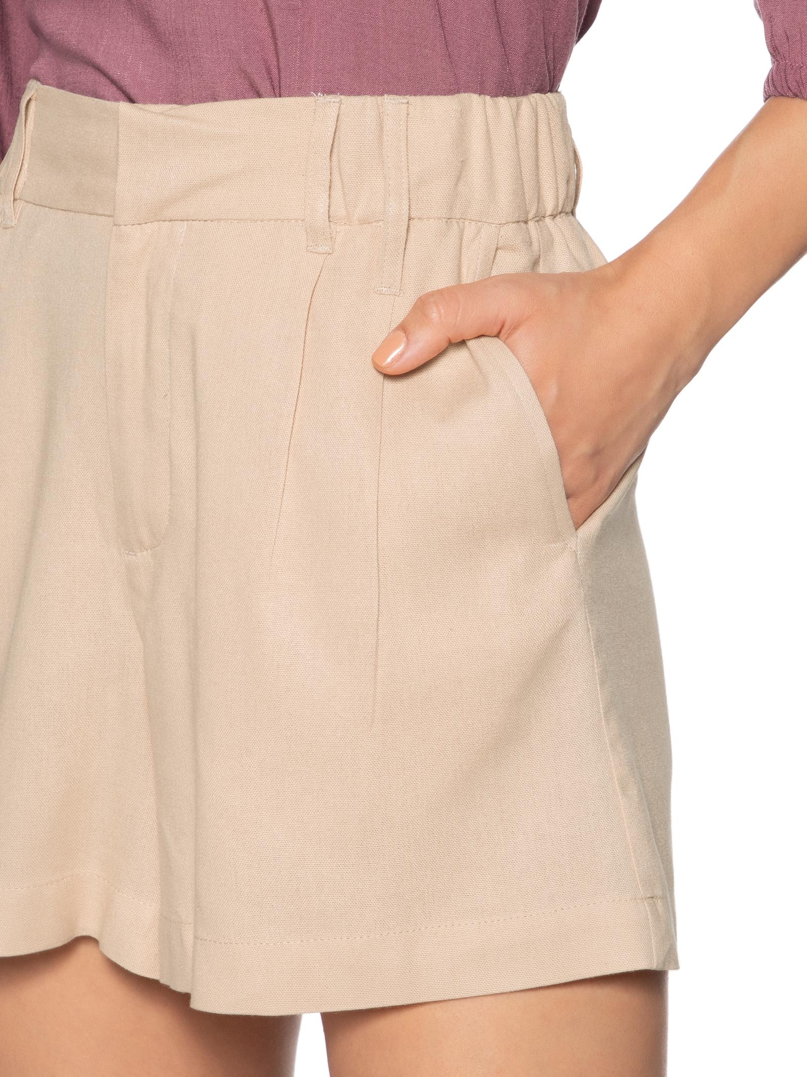 Short Feminino Bege Hering