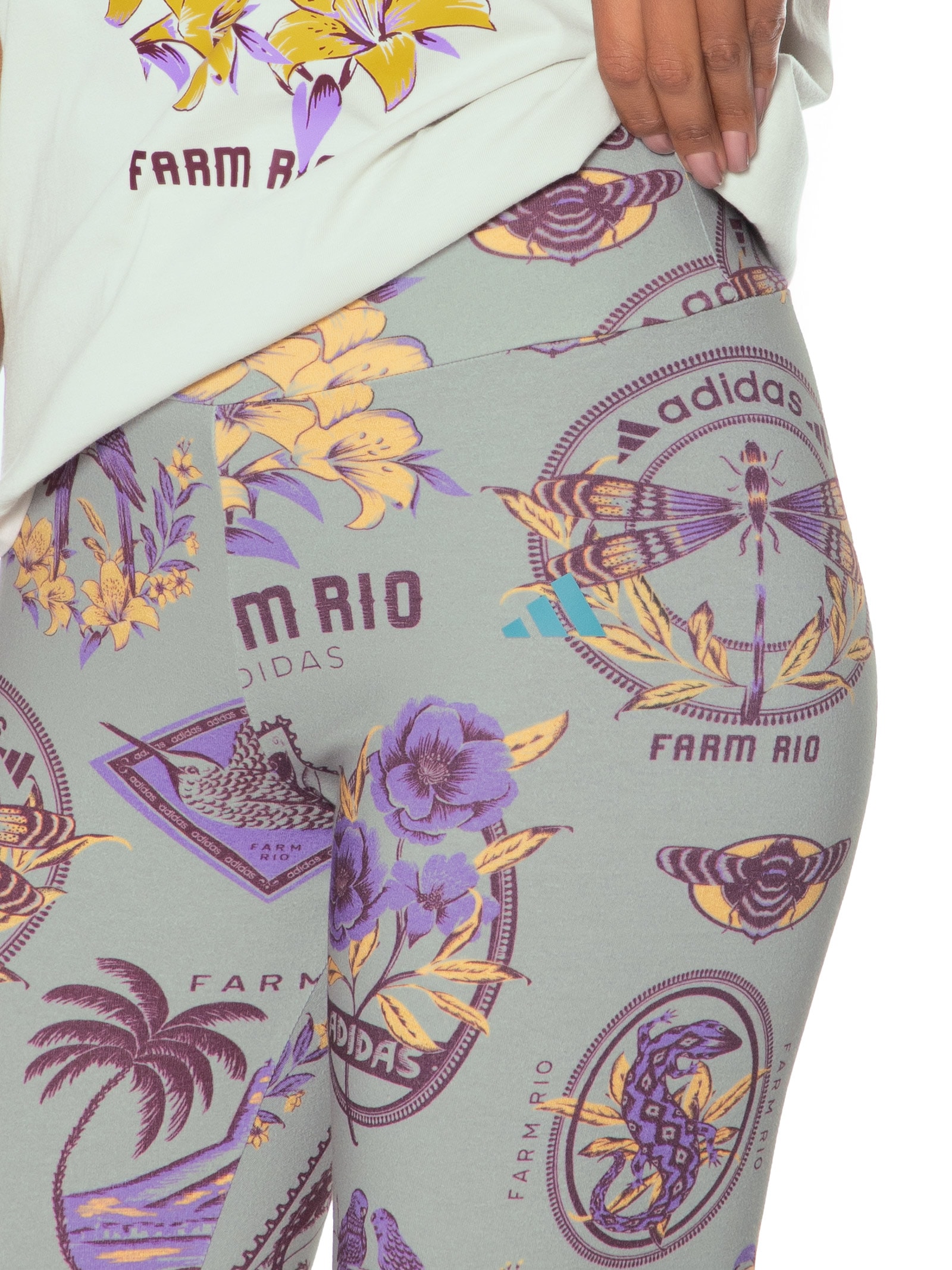 Short Feminino Bike Cinza Adidas + Farm