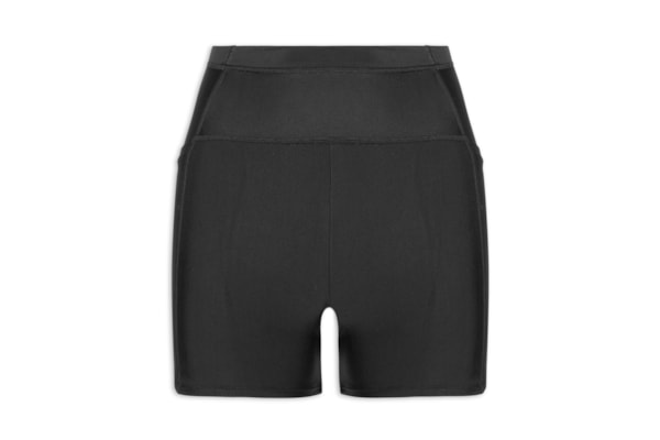 Short Feminino Biker Liso - Preto
