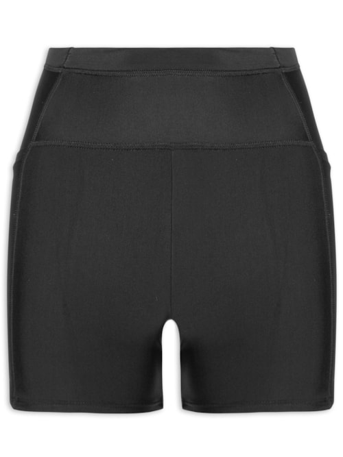 Short Feminino Biker Liso – Preto
