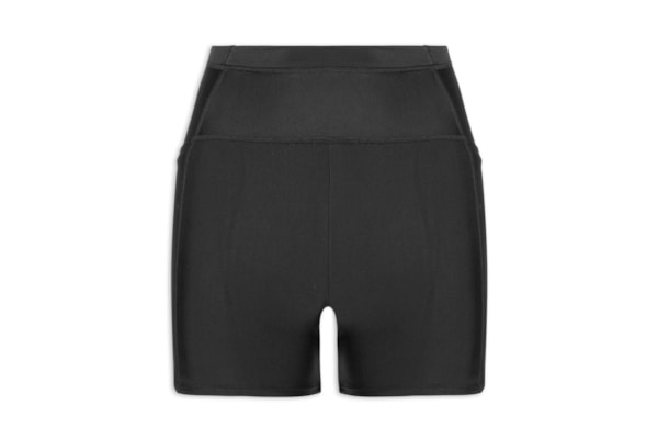 Short Feminino Biker Liso - Preto
