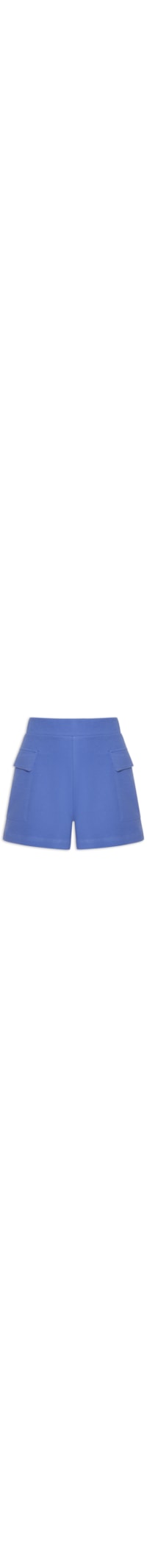 Short Feminino Bolso Lateral - Azul