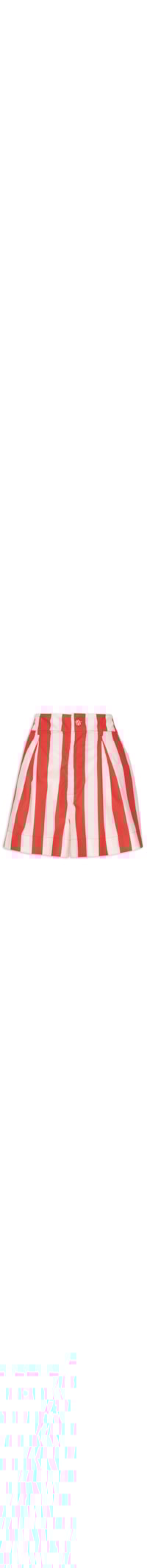 Short Feminino Bolso Listras - Vermelho