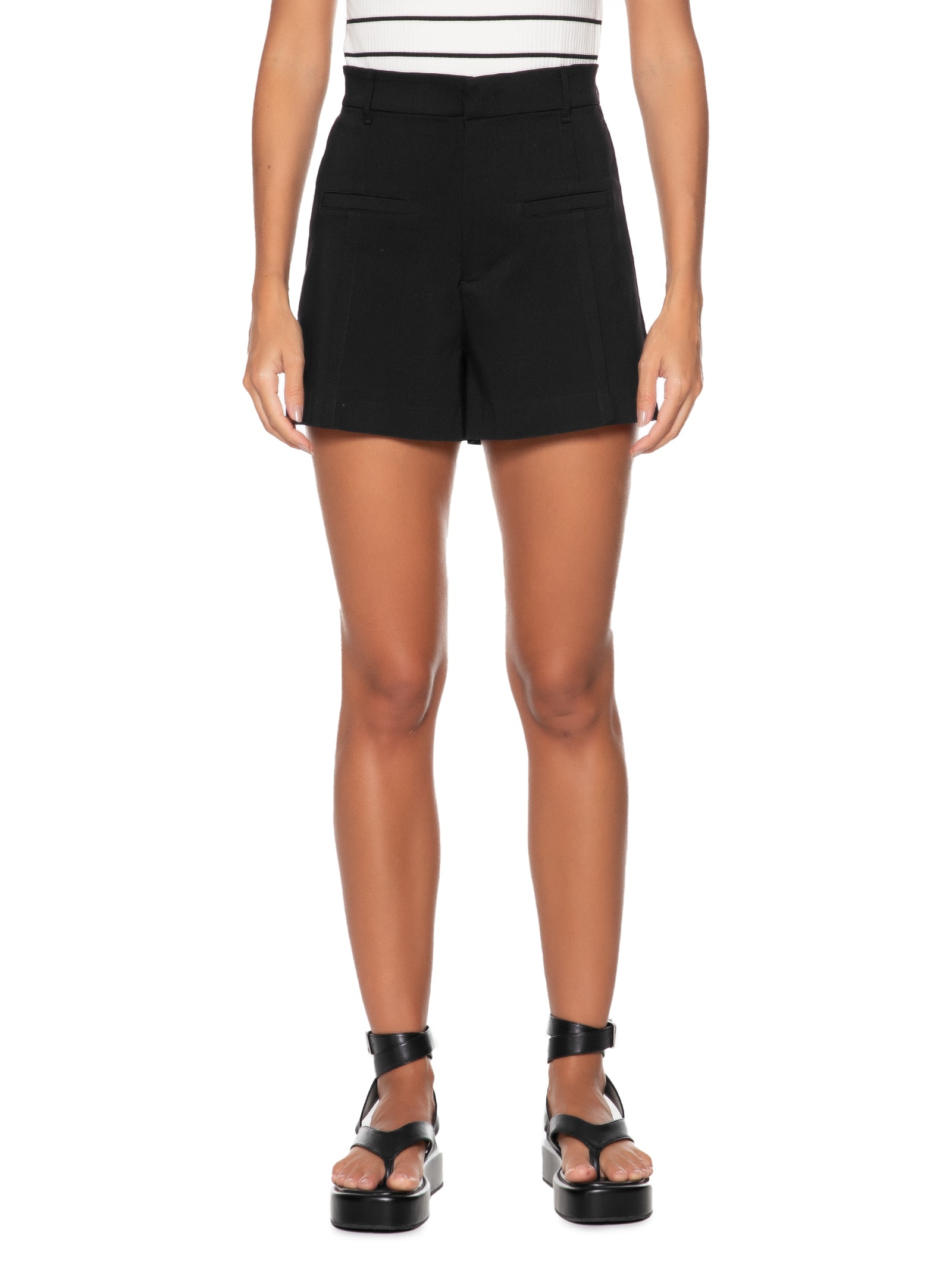 Short Feminino Bolsos Preto Hering