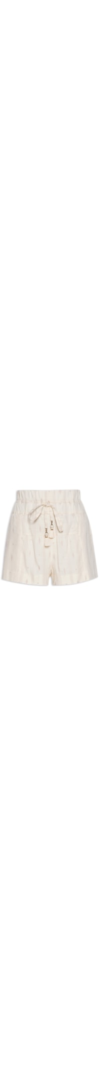 Short Feminino Bordado Caminhos - Bege