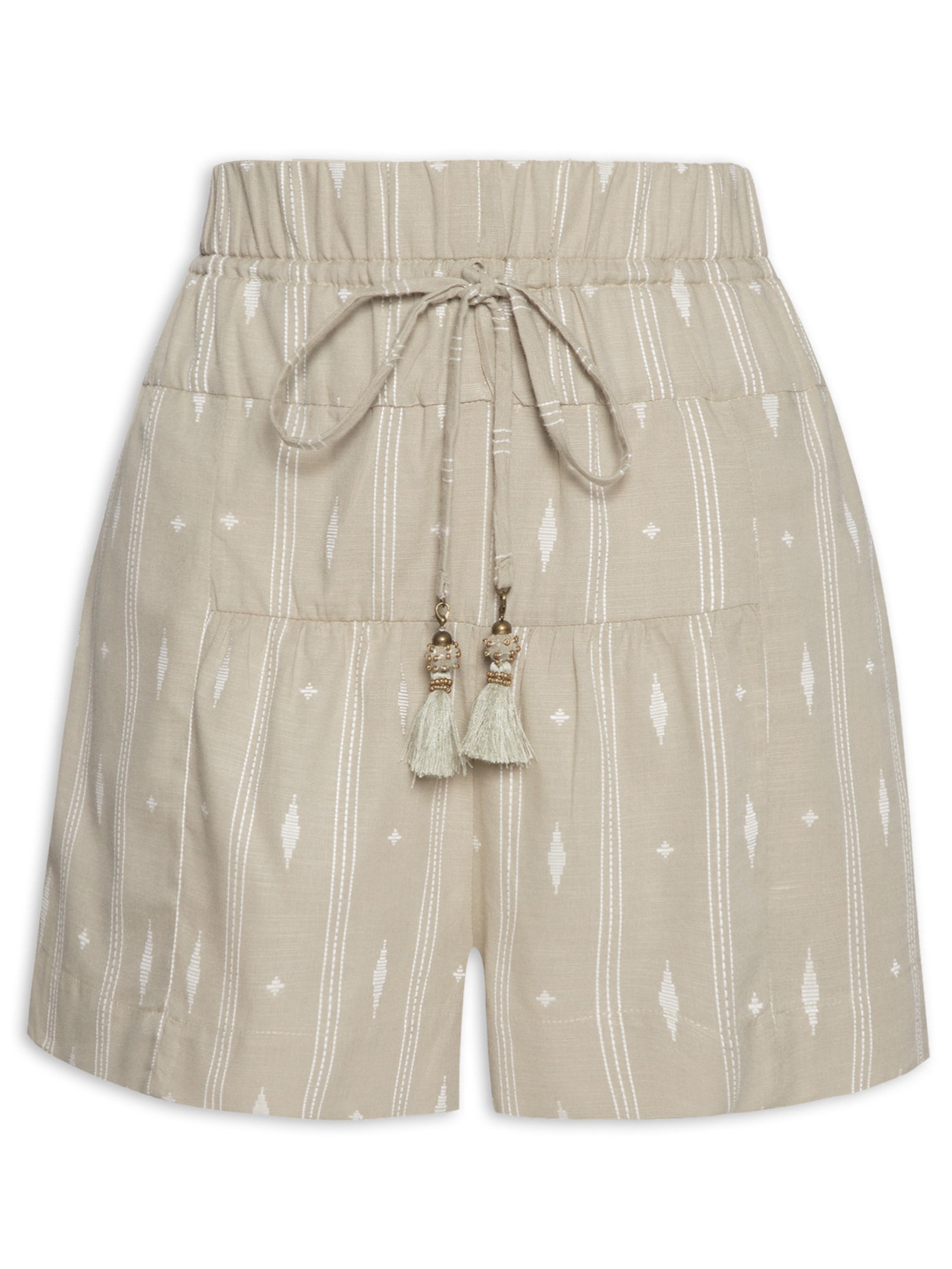 Short Feminino Bordado Caminhos Verde Dress To