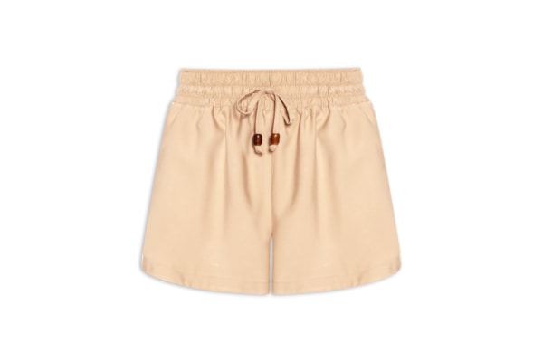 Short Feminino Boxer Cintura Média - Marrom