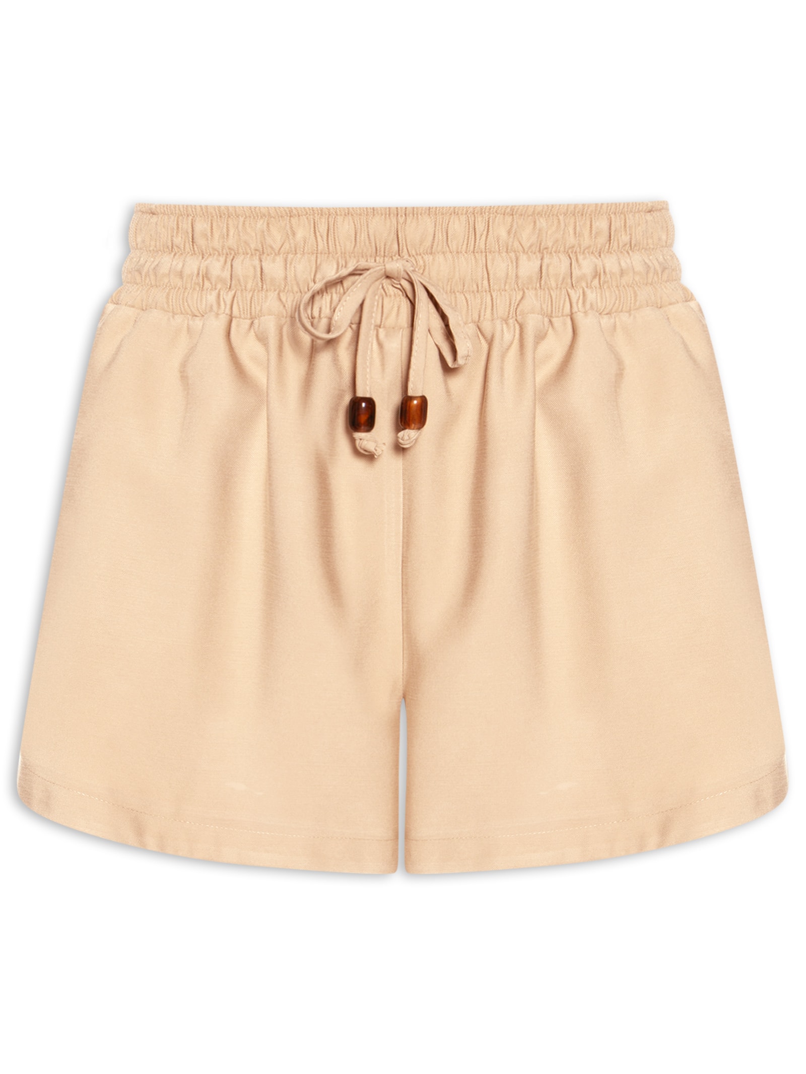 Short Feminino Boxer Cintura Média Marrom Lança Perfume