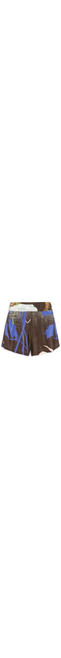Short Feminino Boxer Loc Foto Paisagem - Azul