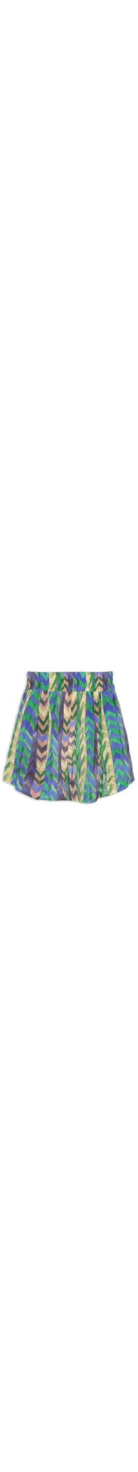 Short Feminino Chevron Colagem - Verde