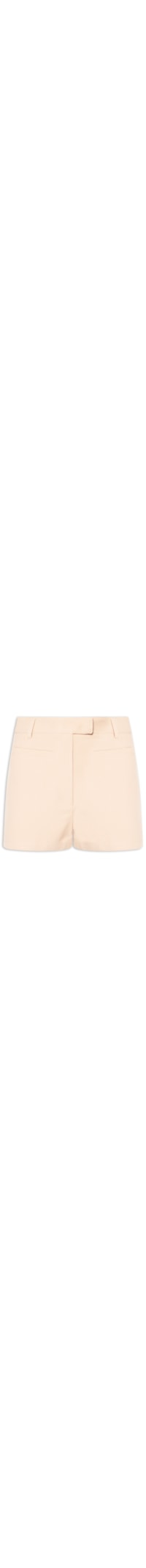 Short Feminino Cintura Alta Em Crepe - Bege