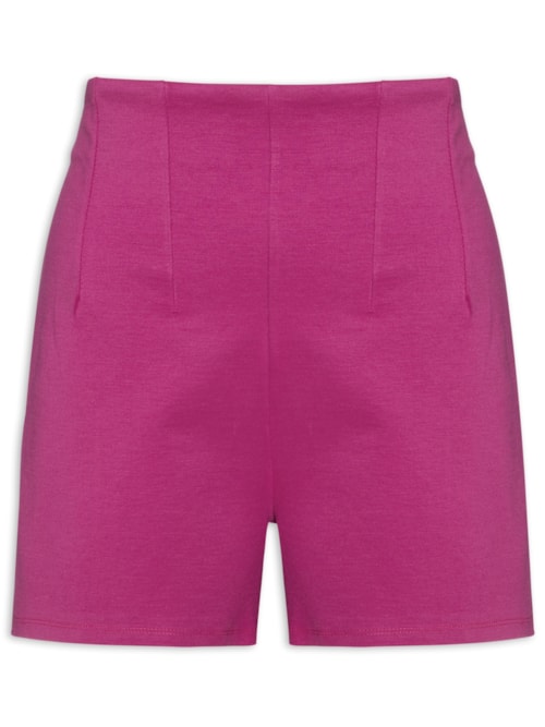 Short Feminino Cintura Alta – Rosa