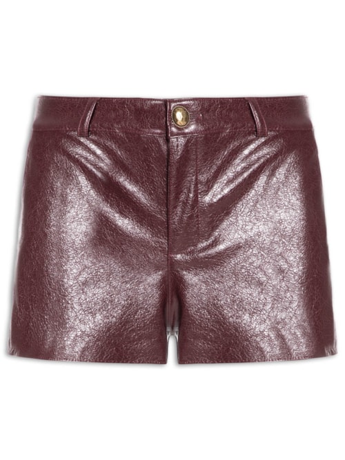 Short Feminino Cintura Baixa - Vermelho