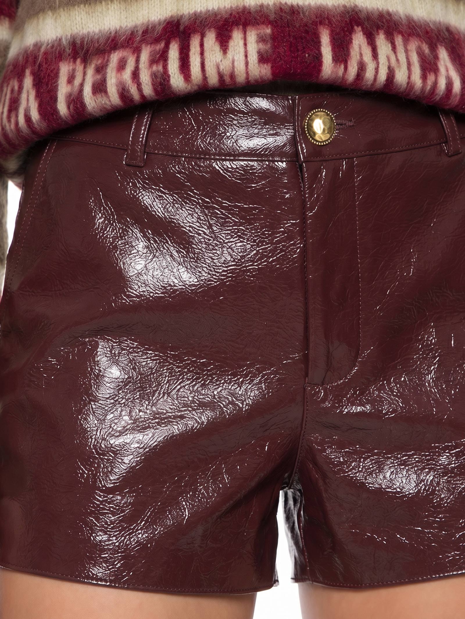 Short Feminino Cintura Baixa Vermelho Lança Perfume