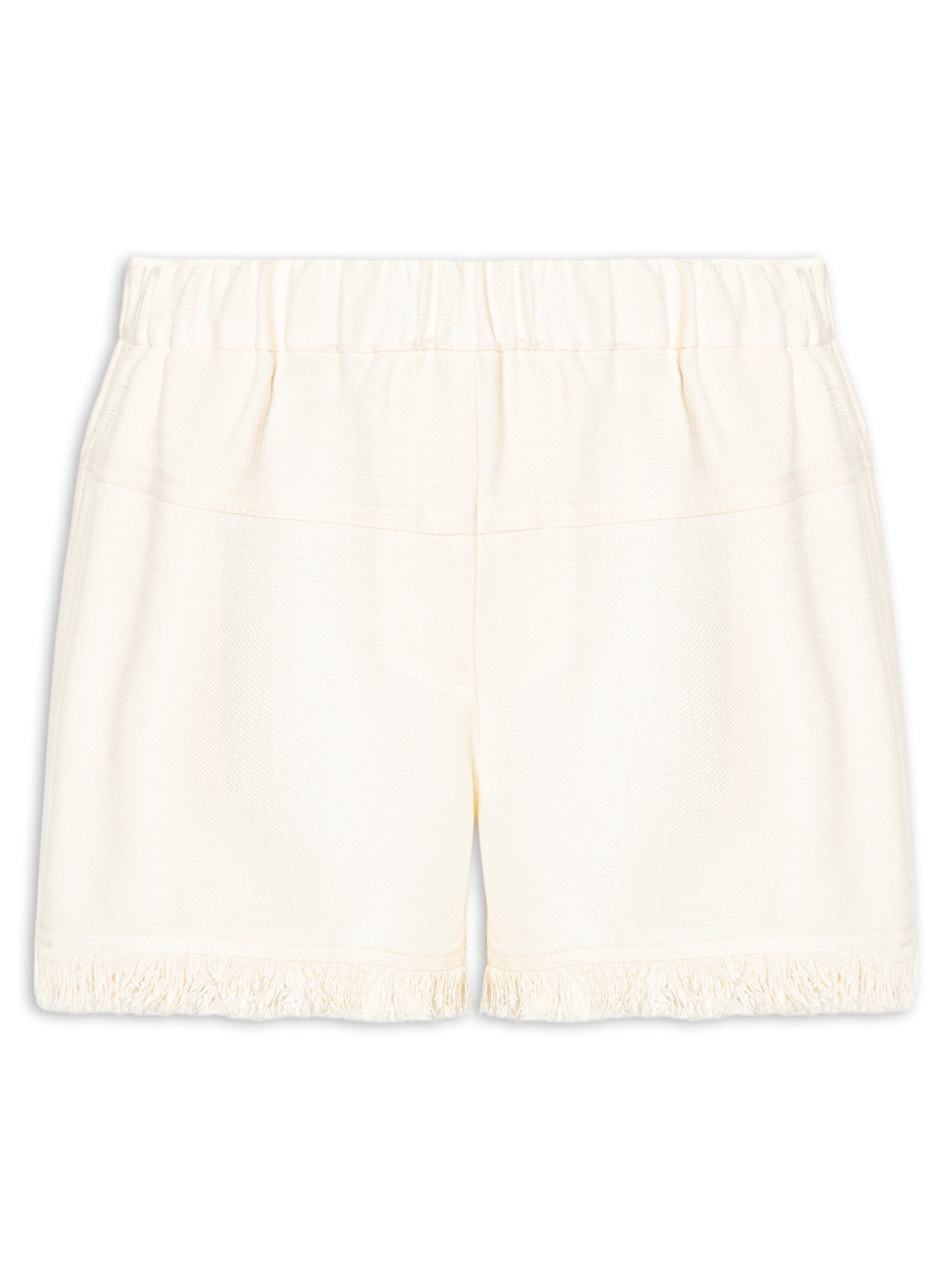 Short Feminino Com Franja Off White Dress To