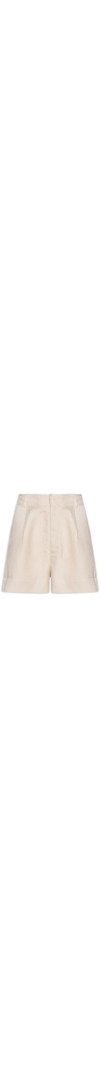 Short Feminino Com Linho Chino - Bege