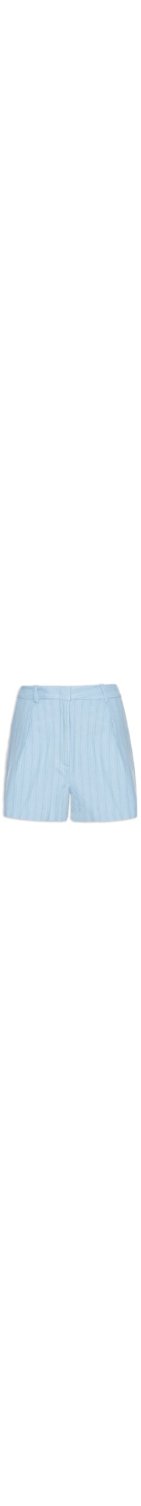 Short Feminino Com Listras Finas - Azul