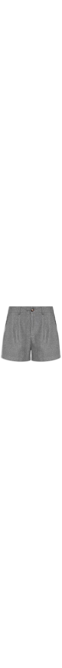 Short Feminino Com Pregas - Preto
