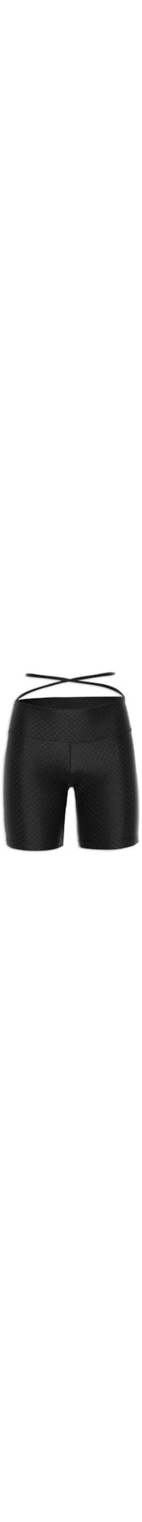 Short Feminino Com Tiras - Preto