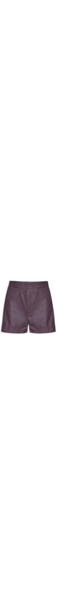 Short Feminino com Trançado nas Laterais - Roxo