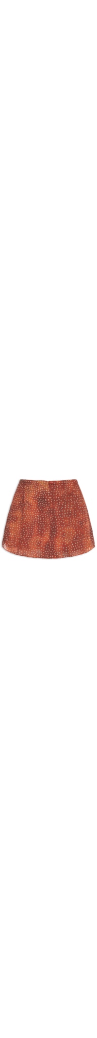 Short Feminino Concept Textura - Laranja