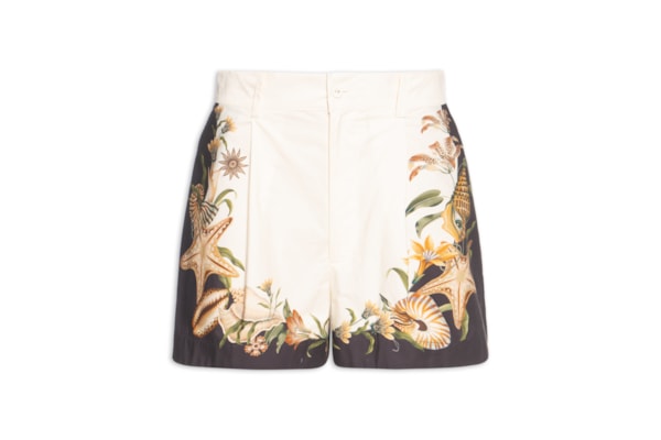 Short Feminino Concha Surreal - Branco
