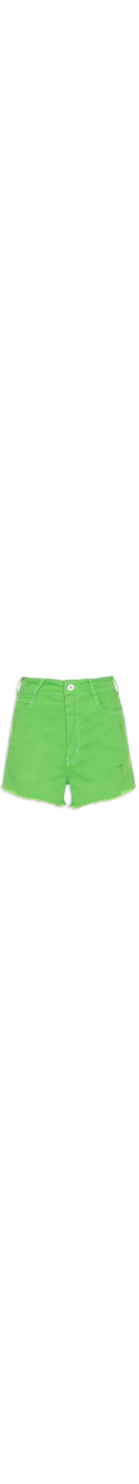 Short Feminino Copa do Mundo Sarja Bruna Stretch - Verde