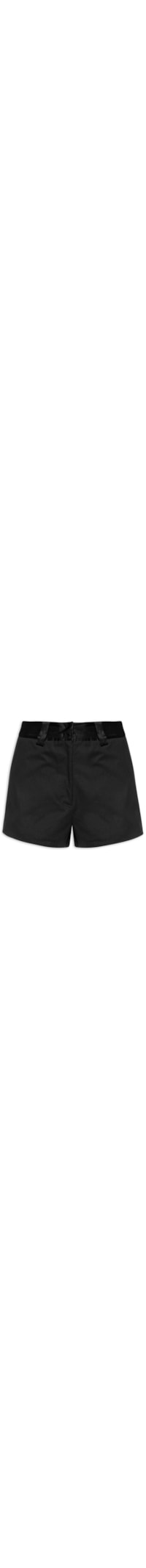 Short Feminino Cós Alfaiate – Preto