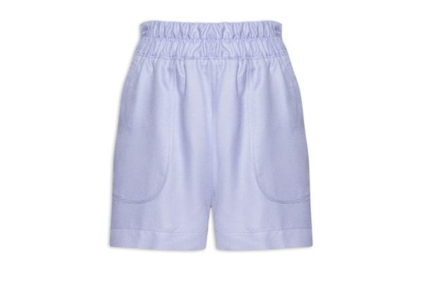 Short Feminino Cós Com Elástico - Lilás