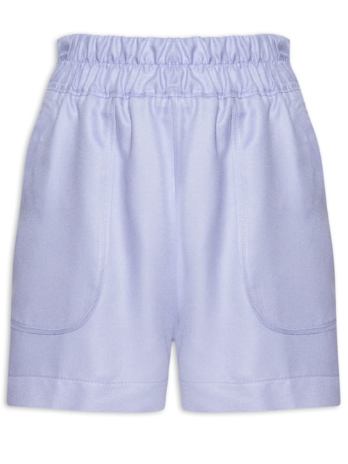 Short Feminino Cós Com Elástico - Lilás