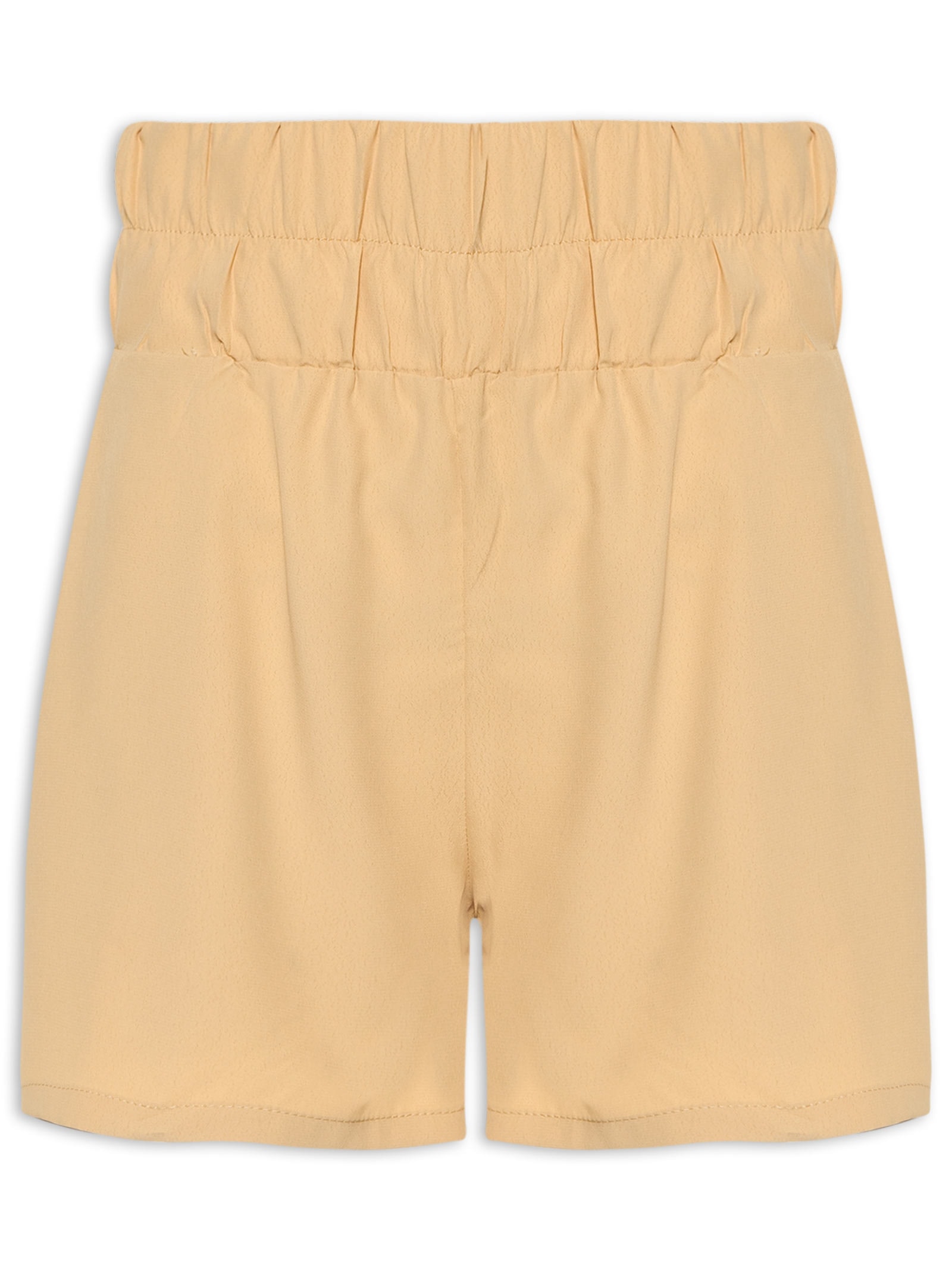 Short Feminino Cós Elástico Bege Basiq