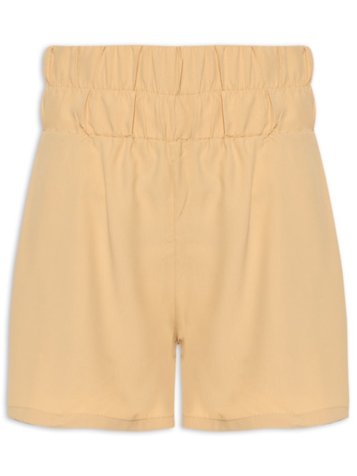 Short Feminino Cós Elástico – Bege