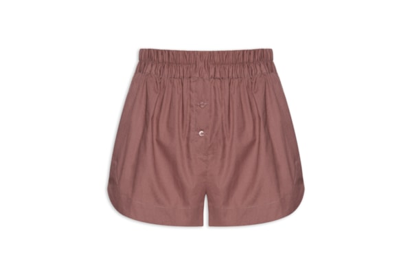 Short Feminino Cós Elástico - Marrom