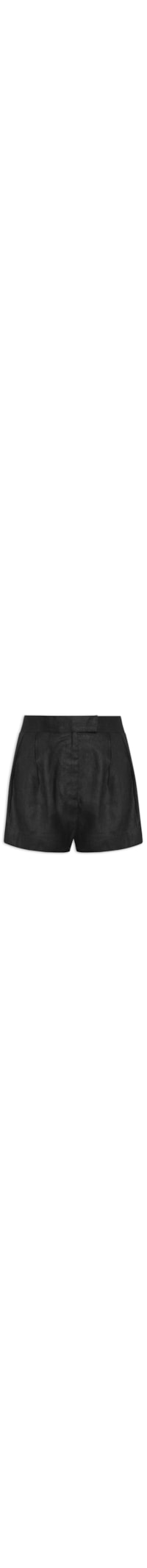 Short Feminino Cós Pespontado - Preto