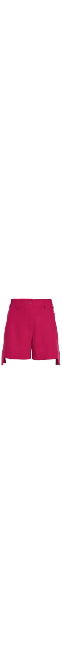 Short Feminino Cotton Organic Com Bolsos Lateral - Rosa