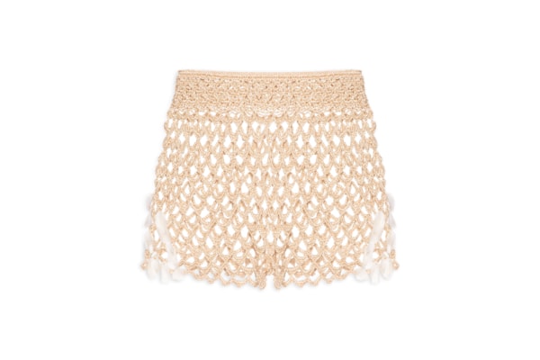 Short Feminino Crochê Iara - Bege