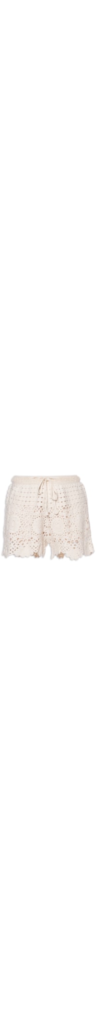 Short Feminino Crochet - Bege