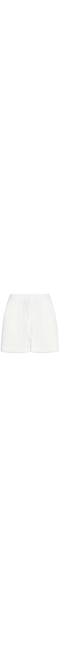 Short Feminino Curto Com Bolsos Frontais - Off White