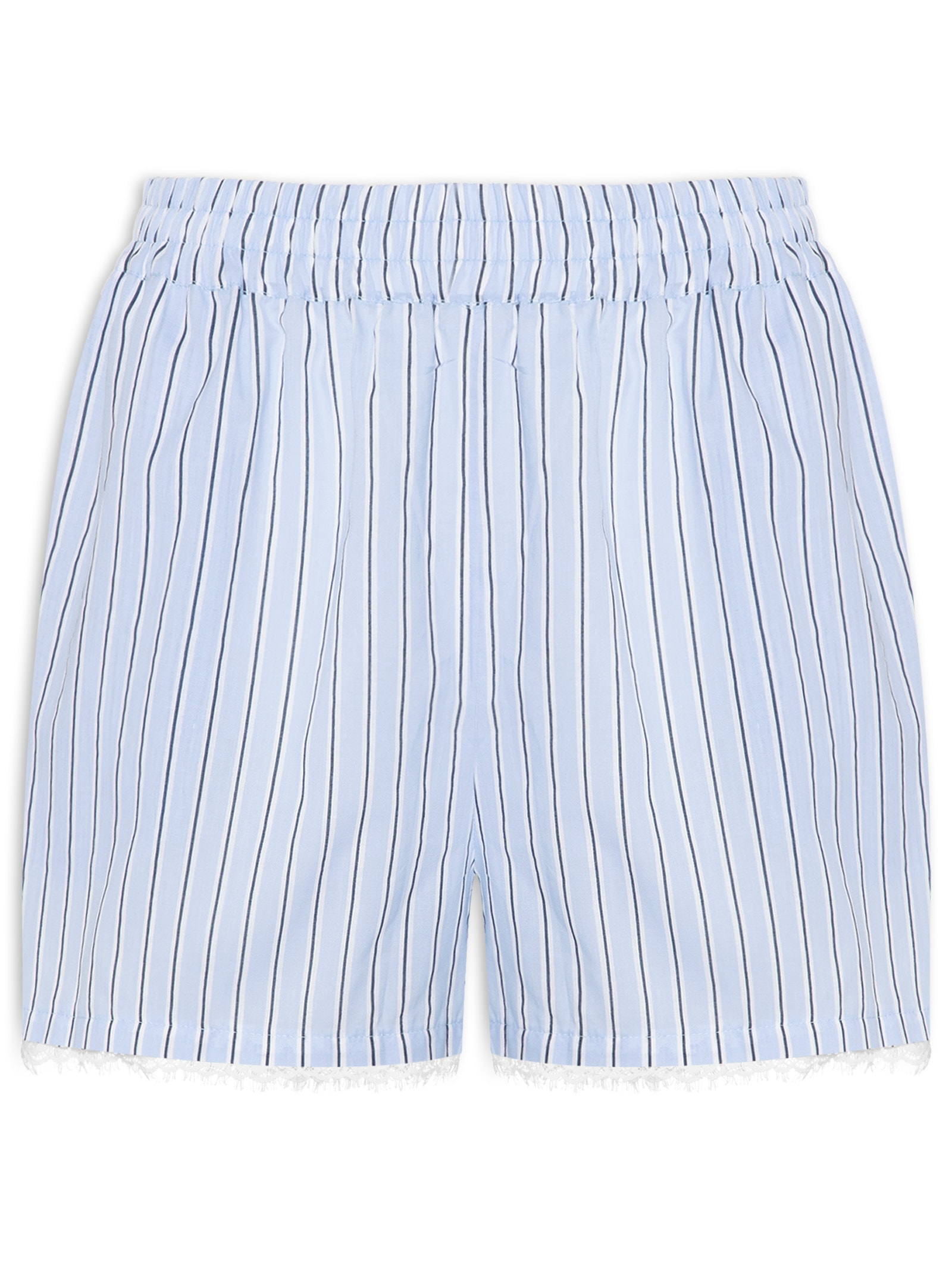 Short Feminino Curto Estampa Listra Litoral Azul Dress To