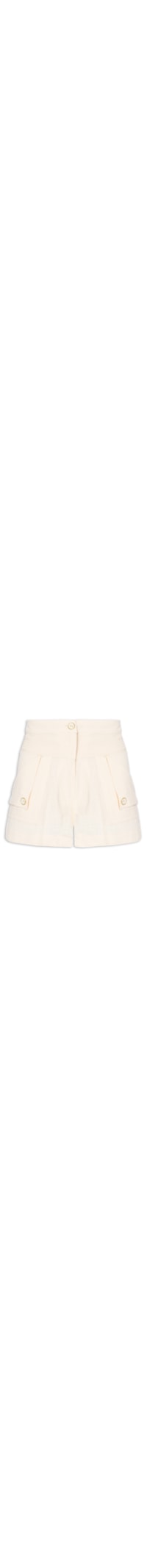 Short Feminino Curto Pesponto - Bege
