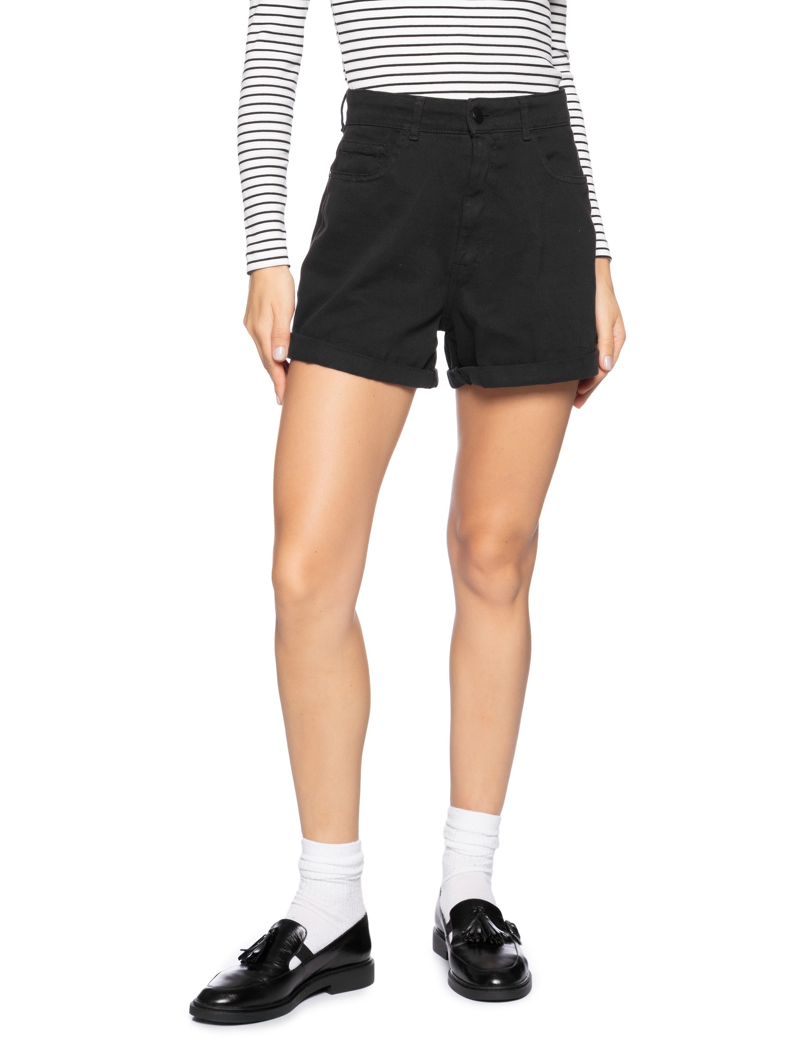 Short Feminino Curto Preto Hering