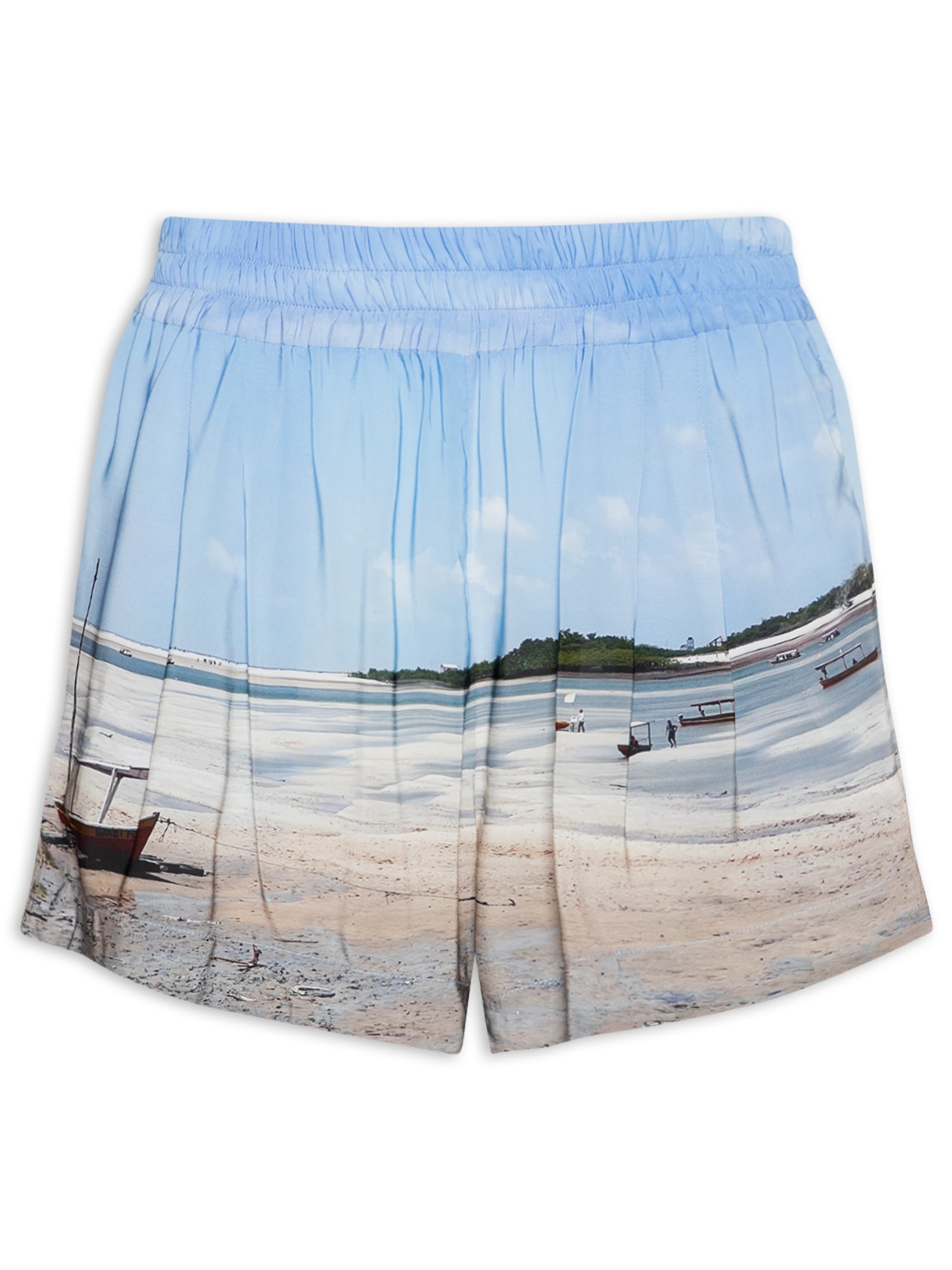Short Feminino Curto Salinas Azul Animale