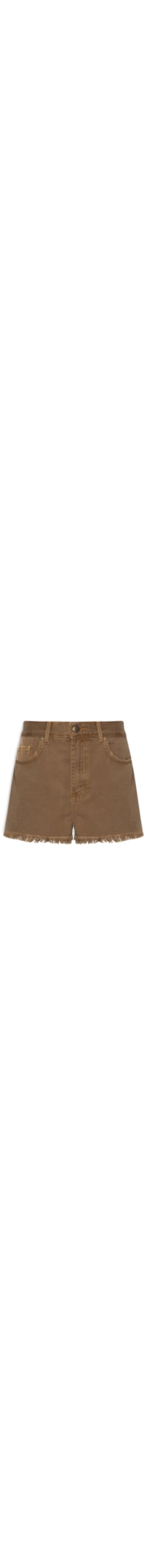 Short Feminino Curva Sarja - Marrom