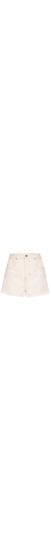 Short Feminino Curva White Denim - Bege
