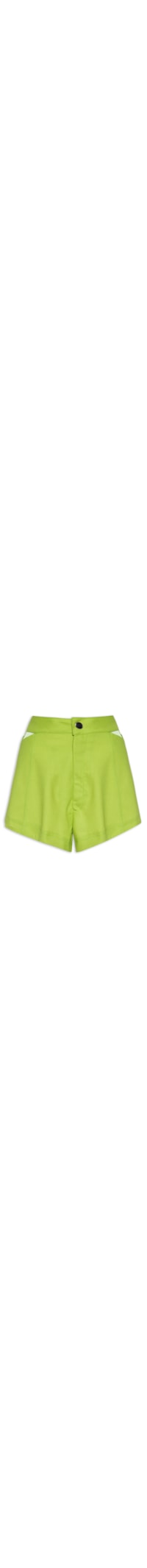 Short Feminino Cut Off Cintura Alta - Verde
