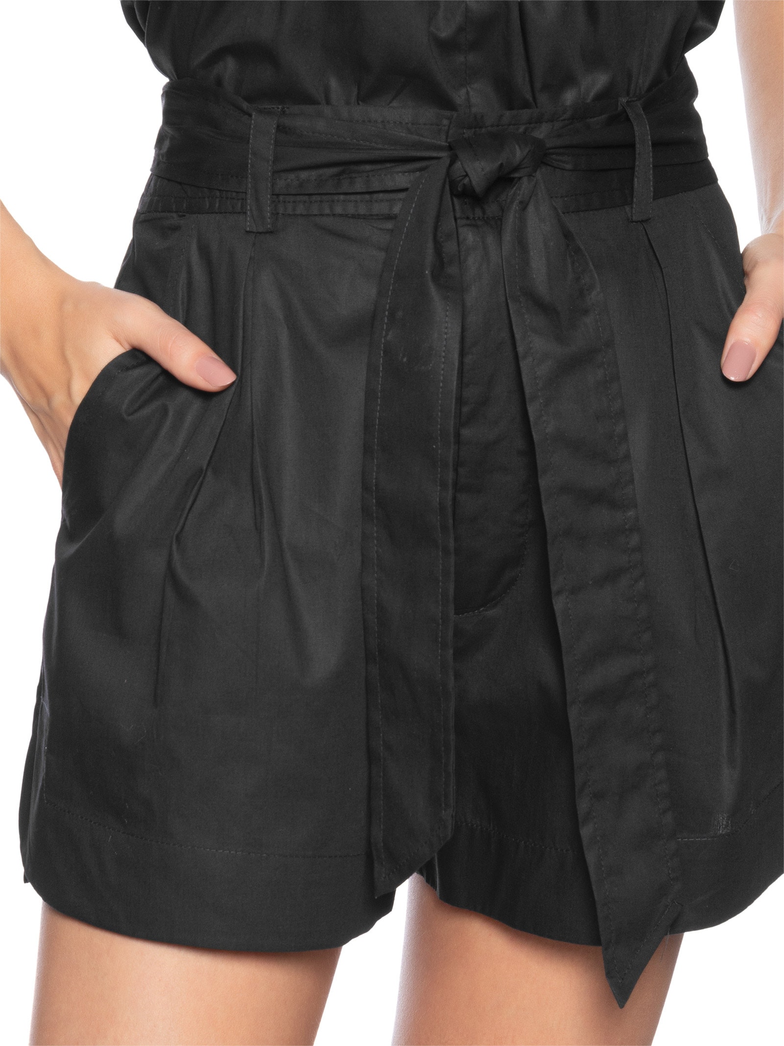 Short Feminino De Algodão Preto Animale