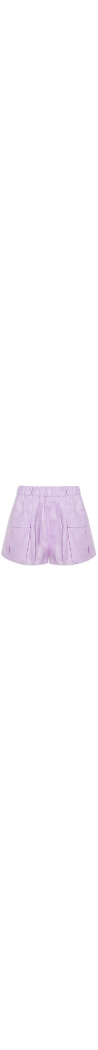 Short Feminino De Linho Vintage - Lilás