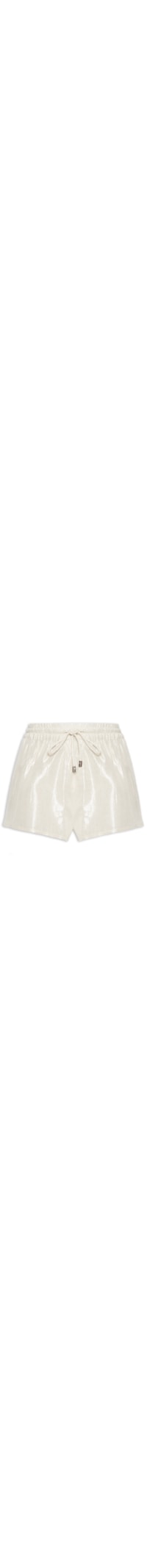 Short Feminino De Lurex - Prata